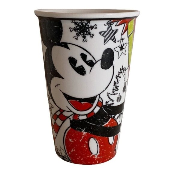 Disney Mickey Mouse Mug Cup Tumbler Christmas Magic is Everywhere - Picture 4 of 13